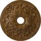 Ekena Millwork Jamie Medallion (Canopies up to 3 7/8"), 23 5/8"OD x 3 7/8"ID x 2 1/8"P, Smokey Topaz Crackle CM23JASTC - alternate 1